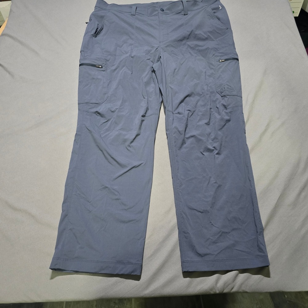 L.L.Bean Men's Cresta Pants Mens 40x30 Blue Gray Cargo Stretch 506422